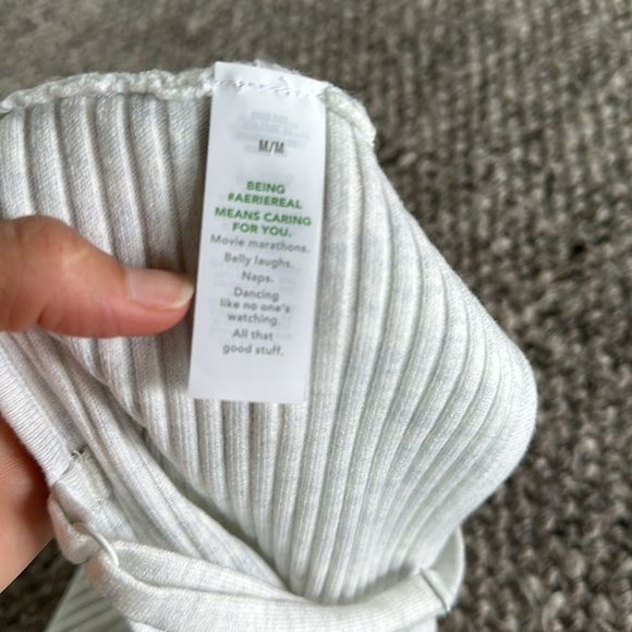 Aerie marled grey sweatshirt crop - Picture 6 of 7